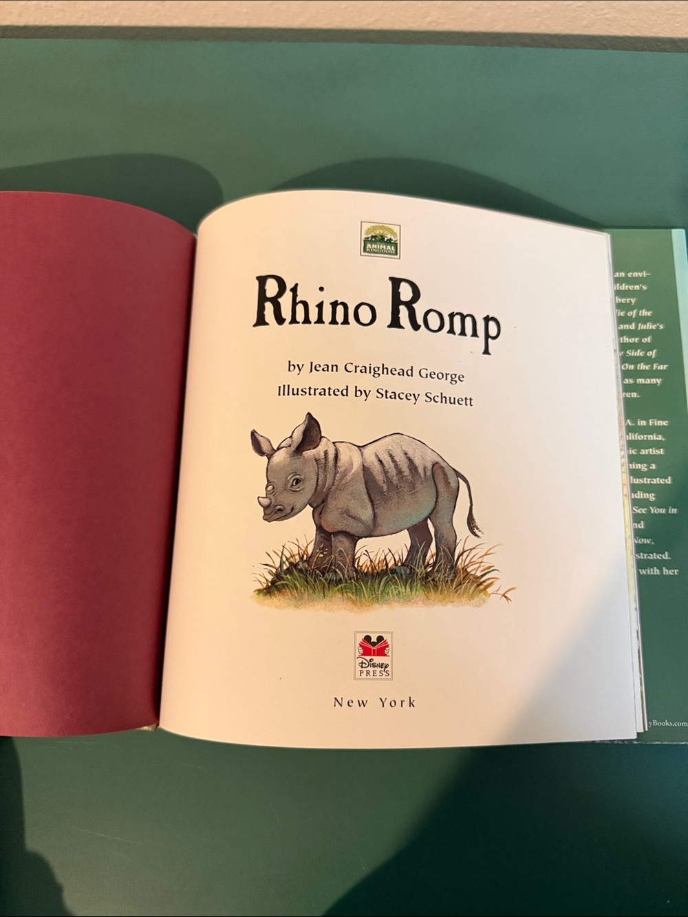 First Edition Rhino Romp Disney Book - Picture 4 of 5